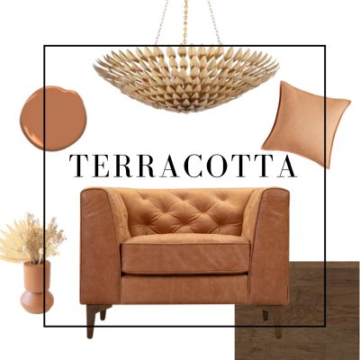 summer color terracotta colored decor